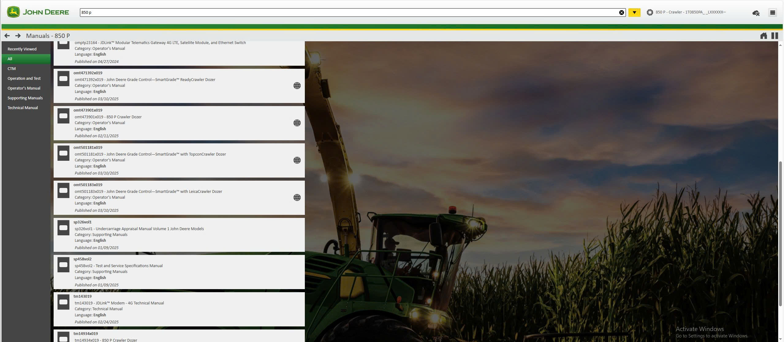 John Deere Service Advisor 5.4.44 Agricultural 2025.06 4