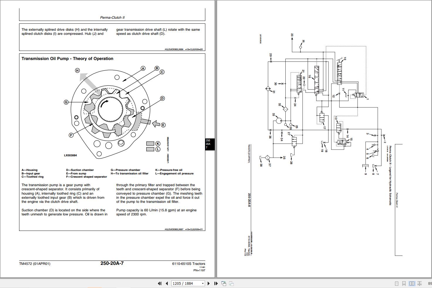 John Deere Tractors 6110 6410 6110L 6510L 6310S 6510S Technical Manual TM4572 (3)