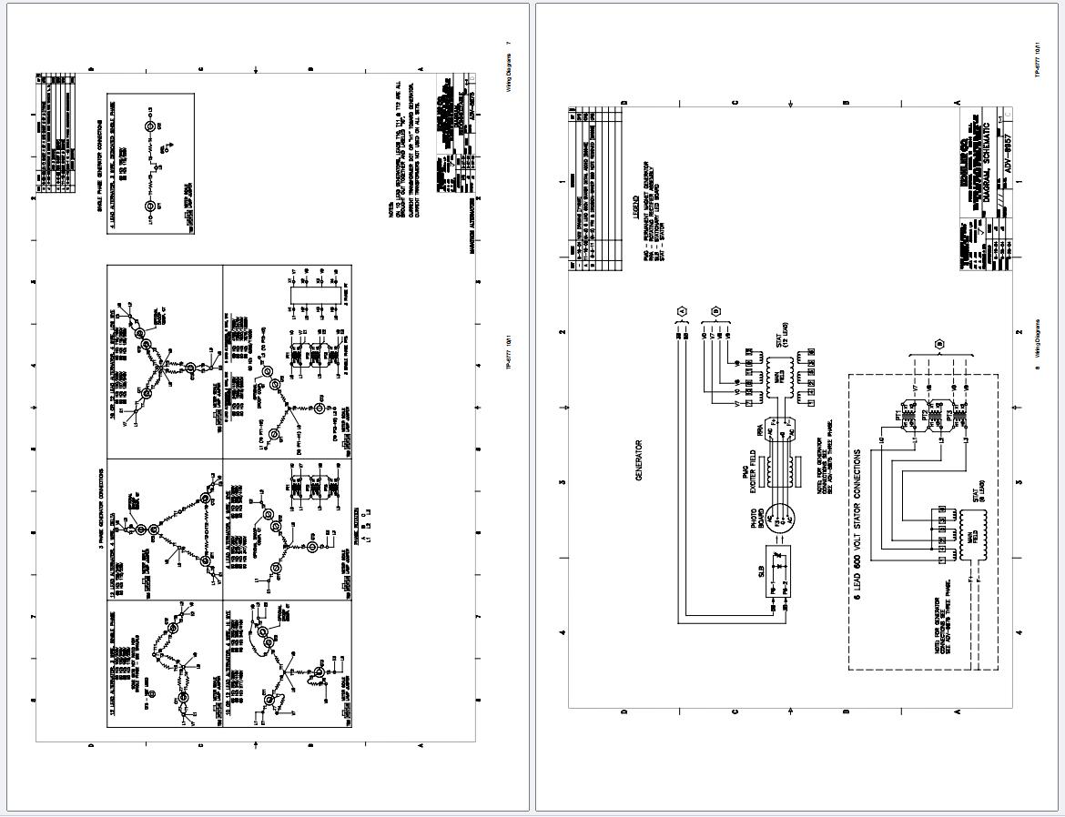 KOHLER Generators 550REOZVB Wiring Diagram TP 6777 (2)
