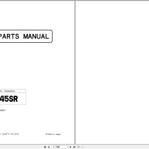 Kobelco Hydraulic Excavator SK45SR Parts Manual S4PY1010 EN JP (1)