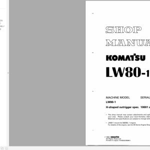 Komatsu Mobile Cranes LW80 1 Shop Manual SEBM003801 (1)