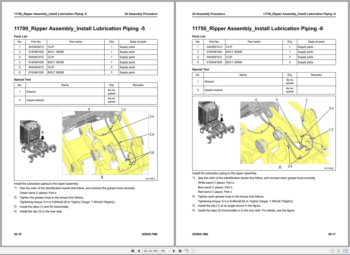 Komatsu Motor Grader GD955 7M0 Field Assembly Instruction GEN00265 00 2024 (3)