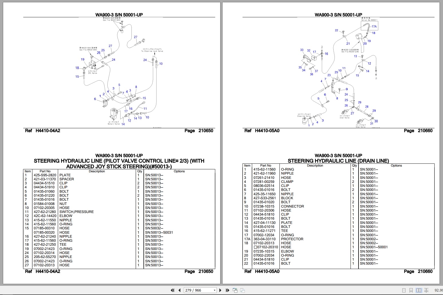 Komatsu Wheel Loaders WA900 3 50001 UP Parts Catalog (3)