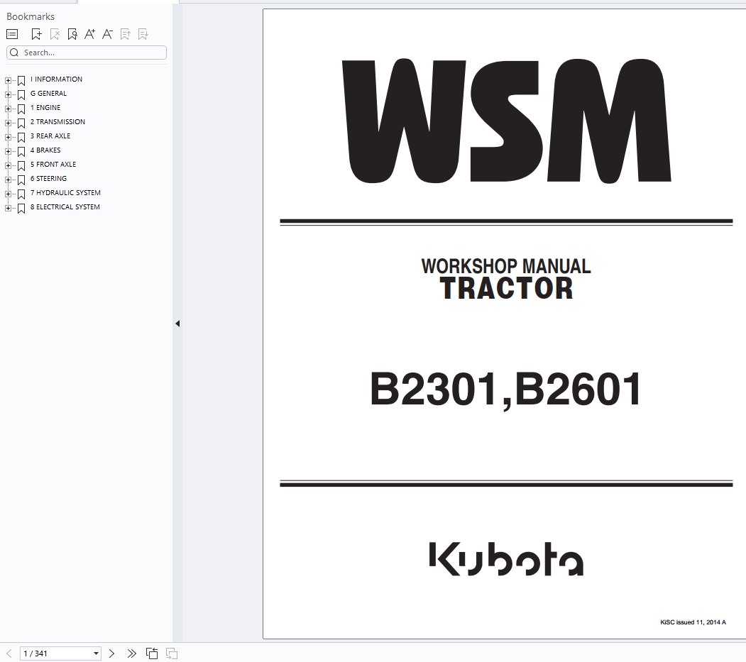 Kubota Construction Operators Parts Workshop Manual PDF 16GB (2)