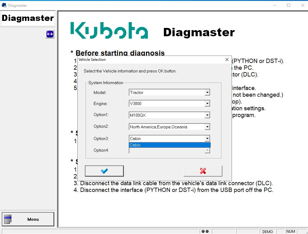 Kubota Diagmaster 24.06.01 Diagnostic Program Multiple PCs 10