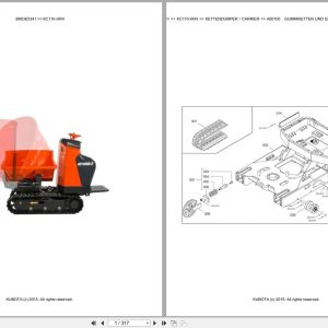Kubota Dumper KC110 HR4 Parts Catalog EN DE (1)