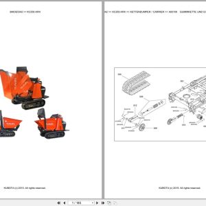 Kubota Dumper KC250 HR4 Parts Catalog EN DE (1)