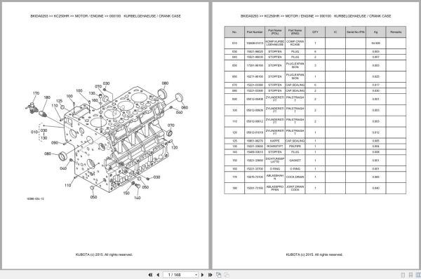 Kubota Dumper KC250HR Parts Catalog EN DE (1) Kubota Dumper KC250HR Parts Catalog EN DE (1)