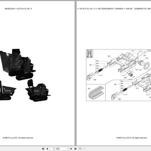 Kubota Dumper KC70 H KC70 SL KC70 HD 4 Parts Catalog EN DE (1)