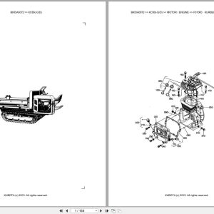 Kubota Dumper KC80 KC80 G KC80 D Parts Catalog EN DE (1)