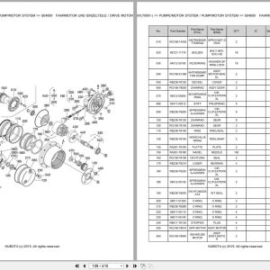 Kubota Excavator KX019 4 70001 Parts Catalog EN DE (2)