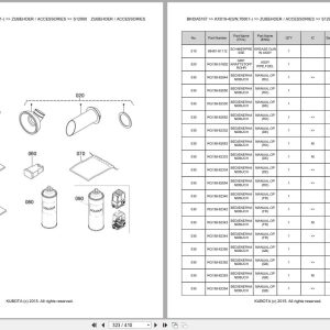 Kubota Excavator KX019 4 70001 Parts Catalog EN DE (3)