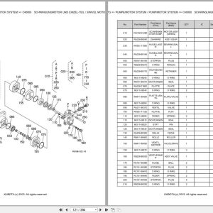 Kubota Excavator KX019 4 LPG Parts Catalog EN DE (2)