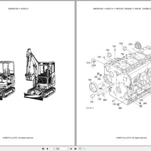 Kubota Excavator KX027 4 Parts Catalog EN DE (1)