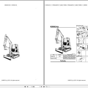 Kubota Excavator KX042 4A Parts Catalog EN DE (1)
