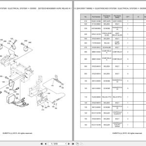 Kubota Excavator KX101 3 55001 69999 Parts Catalog EN DE (1)