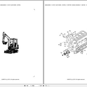 Kubota Excavator KX101 55000 56750 Parts Catalog EN DE (1)