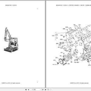Kubota Excavator KX36 3 Parts Catalog EN DE (1)