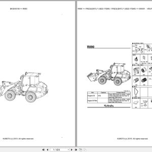Kubota Excavator R090 Parts Catalog EN DE (1)