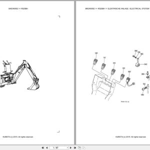 Kubota Excavator R520BH Parts Catalog EN DE (1)