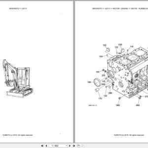 Kubota Excavator U27 4 Parts Catalog EN DE (1)