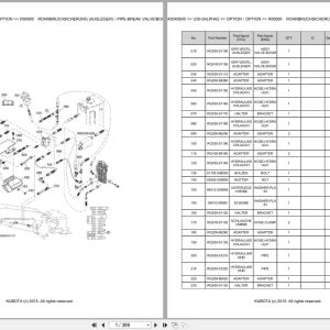 Kubota Excavator U30 3 Alpha 2 Parts Catalog EN DE (1)