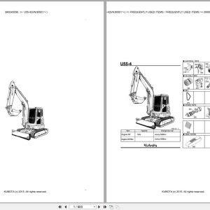 Kubota Excavator U55 4 80001 Parts Catalog EN DE (1)