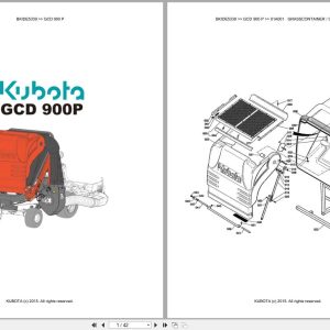 Kubota Grass Collector GCD900P Parts Catalog EN DE (1)