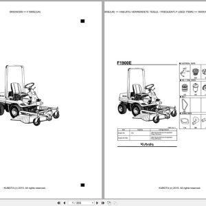 Kubota Mower F1900E UK Parts Catalog EN DE (1)