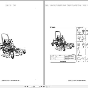 Kubota Mower F3060 Parts Catalog EN DE (1)