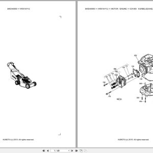 Kubota Mower W5019 P G Parts Catalog EN DE (1)