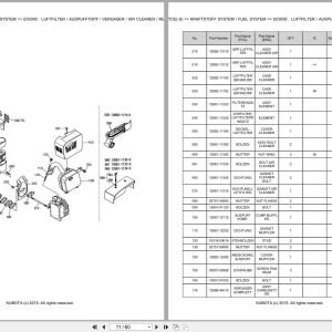 Kubota Mower W5019 TCE W5019 TCE S Parts Catalog EN DE (2)
