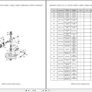 Kubota Mower W5021 TC G W5021T G Parts Catalog EN DE (2)