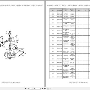 Kubota Mower W5021 TC W5021 T W5021 TC S W5021 T S Parts Catalog EN DE (2)