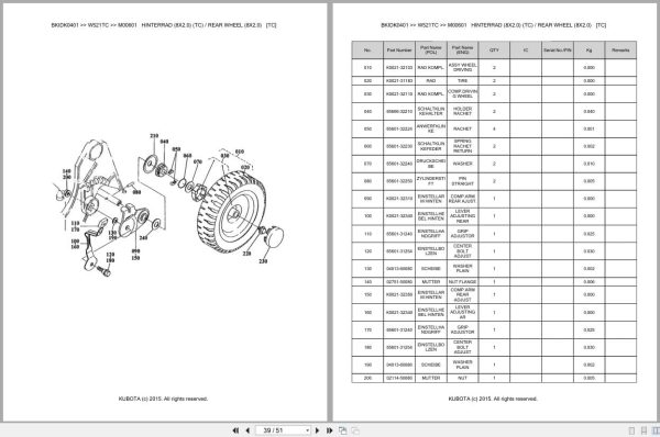 Kubota Mower W521TC Parts Catalog EN DE (3)