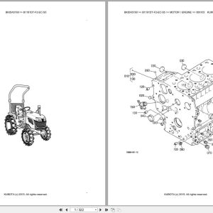 Kubota Tractor B1181DT F2 EC S5 Parts Catalog EN DE (1)