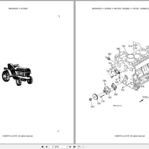 Kubota Tractor B1550D Parts Catalog EN DE (1)