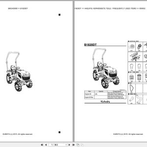 Kubota Tractor B1820DT Parts Catalog EN DE (1)