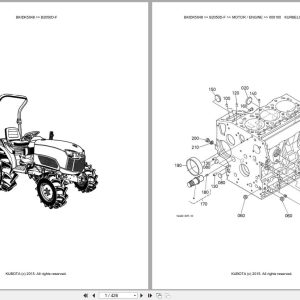 Kubota Tractor B2050D F Parts Catalog EN DE (1)
