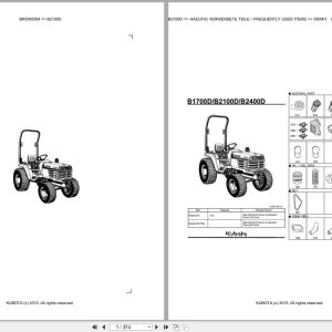 Kubota Tractor B2100D Parts Catalog EN DE (1)