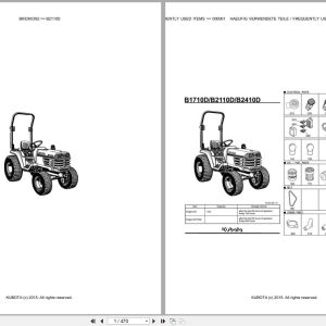 Kubota Tractor B2110D Parts Catalog EN DE (1)