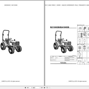 Kubota Tractor B2110HDB Parts Catalog EN DE (1)