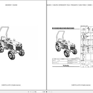 Kubota Tractor B2230D Parts Catalog EN DE (1)