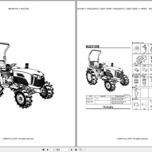 Kubota Tractor B2231DB Parts Catalog EN DE (1)