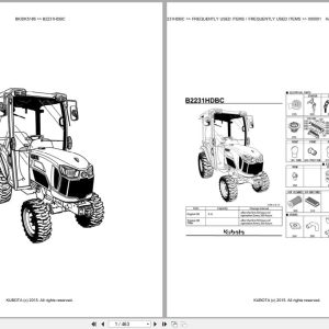 Kubota Tractor B2231HDBC Parts Catalog EN DE (1)