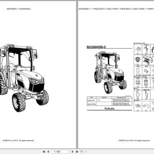 Kubota Tractor B2350HDB C Parts Catalog EN DE (1)