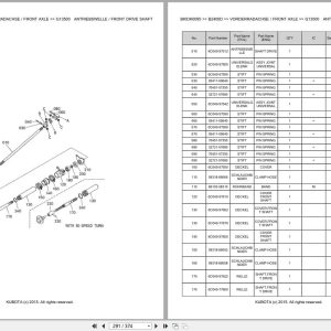 Kubota Tractor B2400D Parts Catalog EN DE (3)