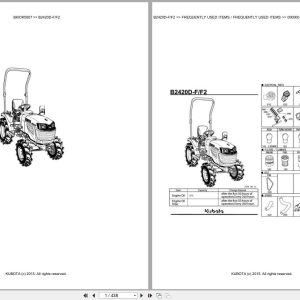 Kubota Tractor B2420D F B2420D F2 Parts Catalog EN DE (1)