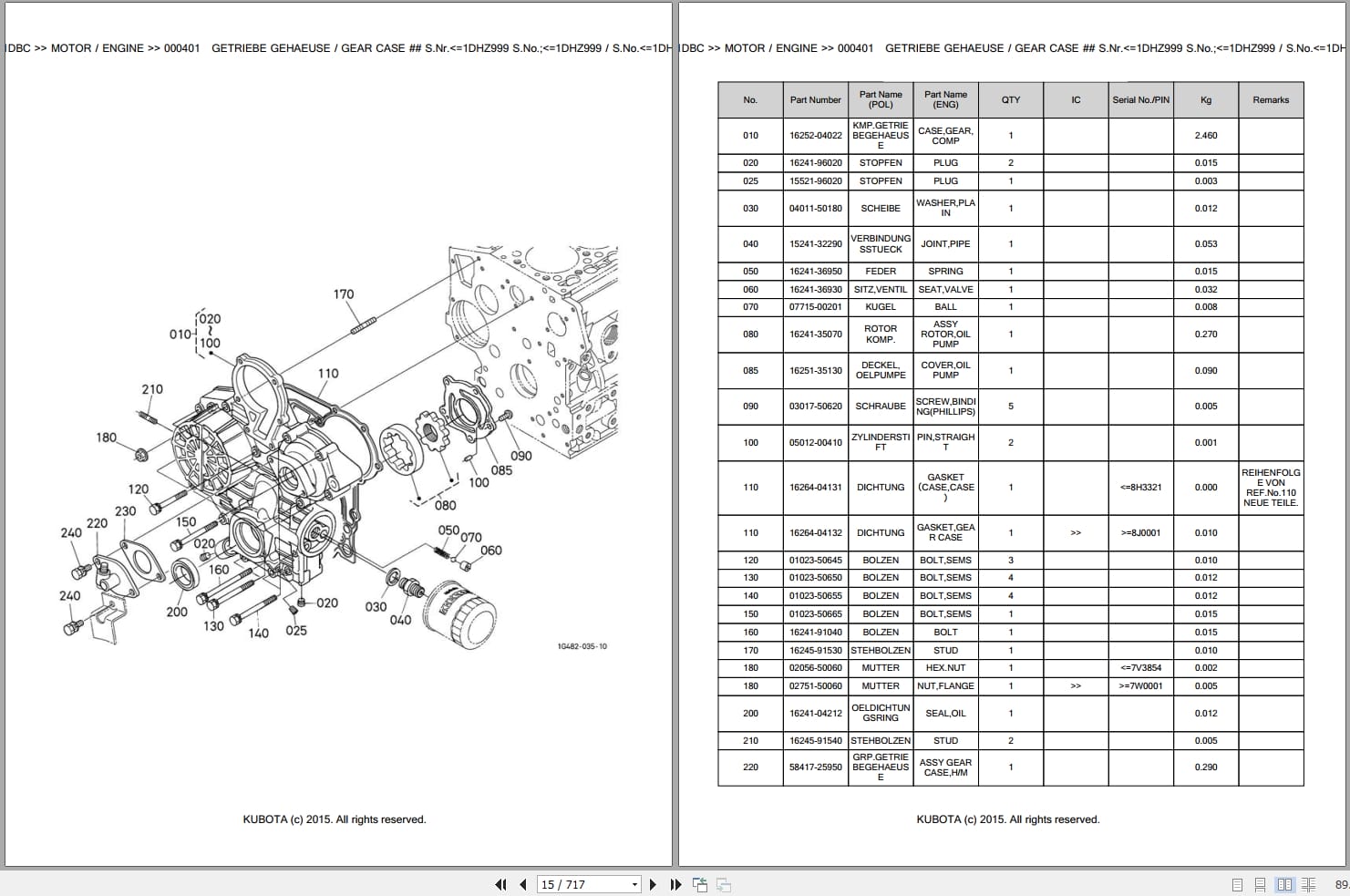 Kubota Tractor B2530HDBC Parts Catalog EN DE (2)