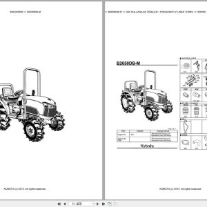 Kubota Tractor B2650DB M Spare Parts Catalog EN TR (1)